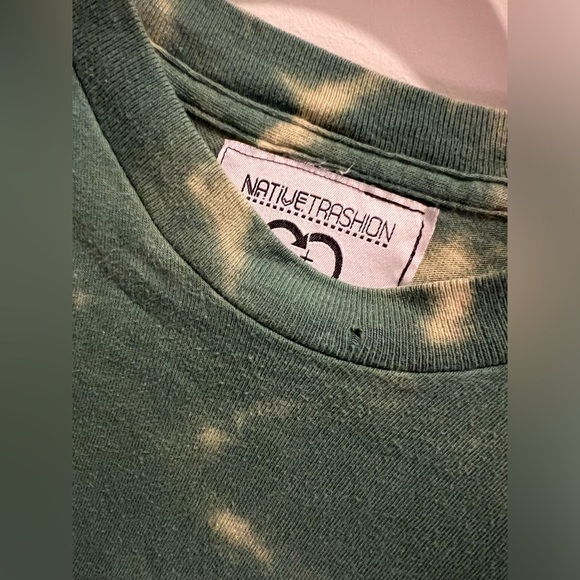 Upcycled Tie Dye Tee, Have A Nice Day XL - Picture 5 of 7